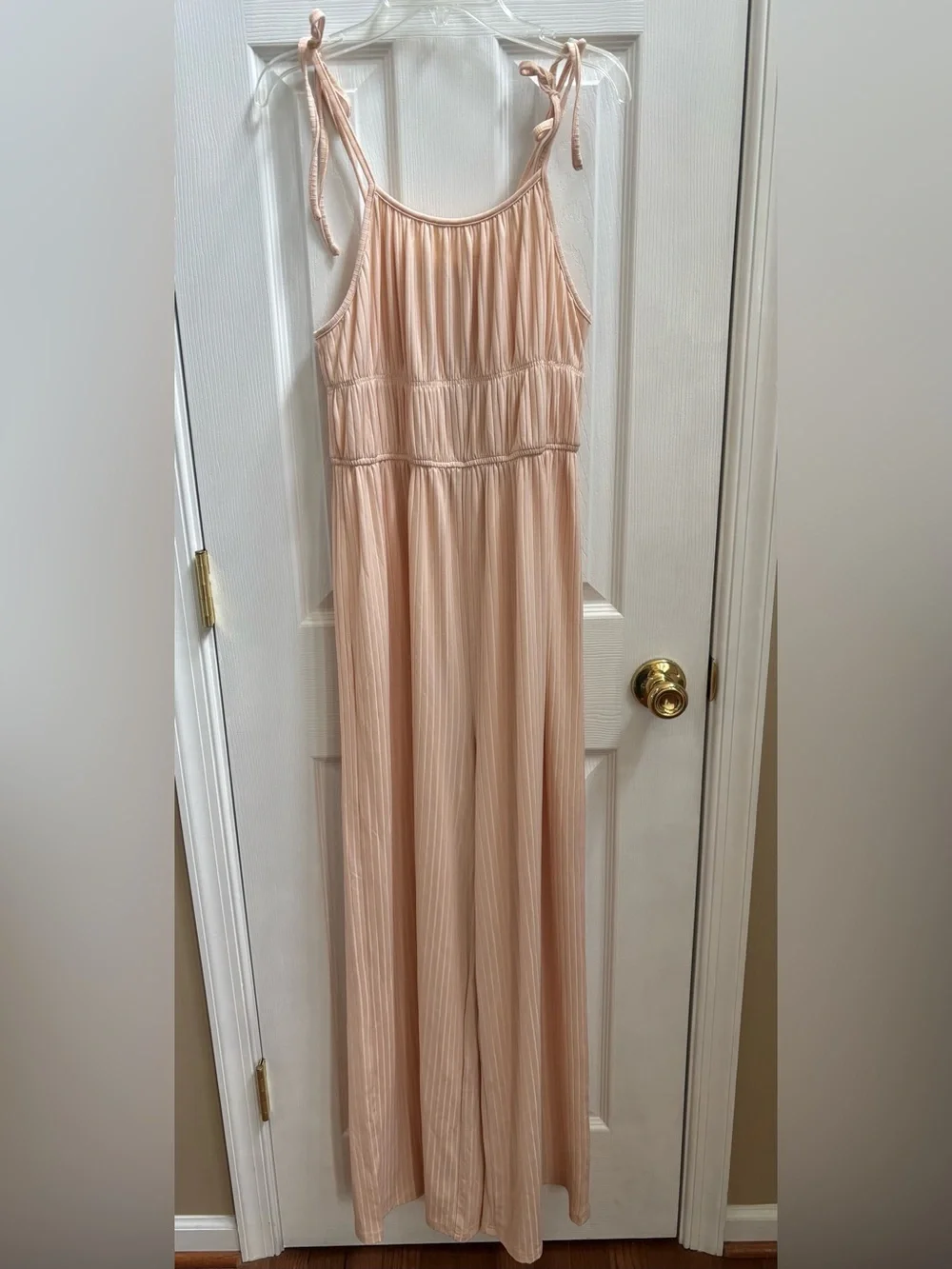 With Love Molly The Eden Wide Leg Jumpsuit in Apricot, Size L, NWOT - Picture 3 of 6